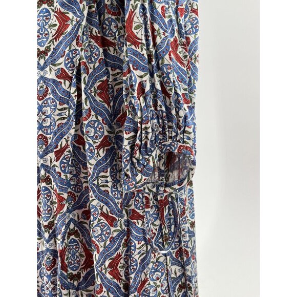 Zara Woman Wrap Dress Midi Floral & Geometric  Size M Lightweight - Picture 10 of 11